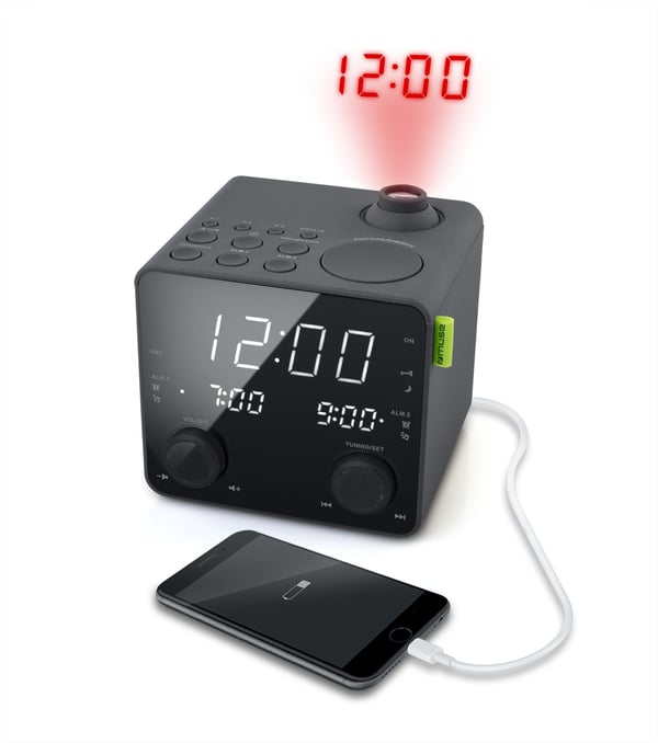 Muse M-189 P klokkeradio, digital FM PLL LED, svart