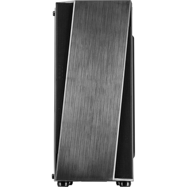 Inter-Tech T-11 TELEVEN - Tower - ATX - genomskinlig sidopanel (glas) - ingen strömförsörjning - USB/ljud
