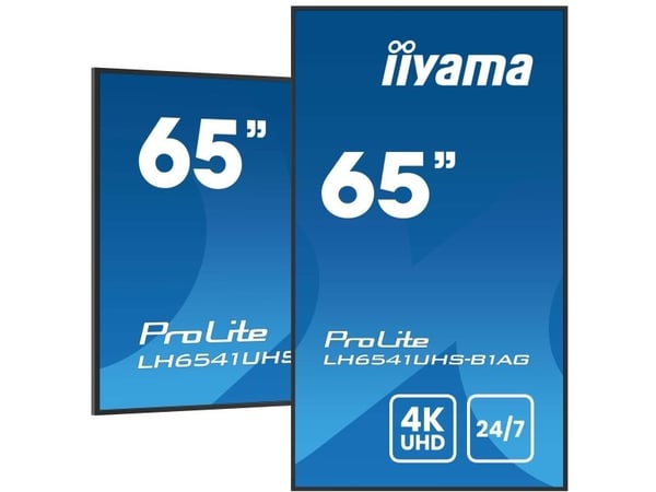 iiyama LH6541UHS-B1AG digital signage-skärm 65" 4K UHD 500 cd/m²