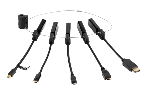 Deltaco HDMI-AR10 HDMI-adaptersett USB-C, DP, mDP, Mini, Micro, svart