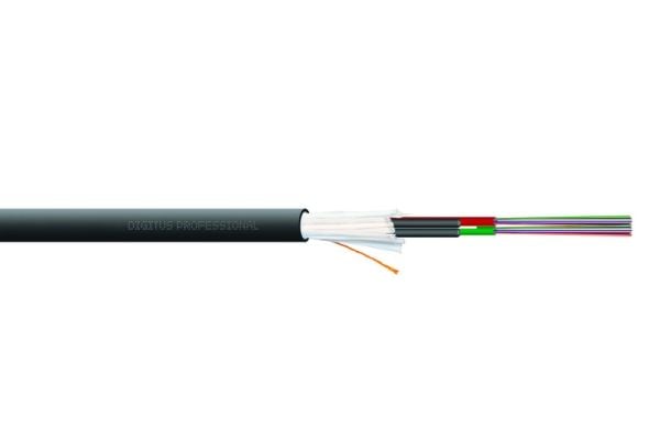 DIGITUS Installation Cable - Samlet kabel - 1 m - 6.5 mm - fiberoptisk - 50 / 125 mikroner - OM3 - halogenfri, innendørs/utendørs - svart