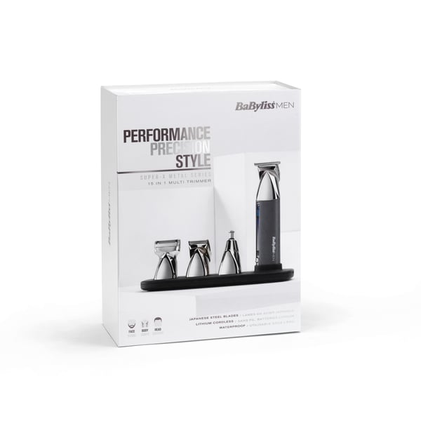 BaByliss Super-X Metal MT996E hiustrimmeri, 15-in-1