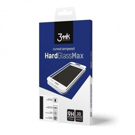 3MK HARDGLASSMAX IPHONE XS MAX BLACK, Apple, iPhone XS Max, Støvresistent, Ripebestandig, Svart, Gjennomsiktig, 1 stykker