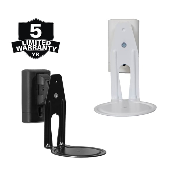 Sanus WSWME12 - Monteringssett (veggmontering) - for høyttaler - justerbar, par - svart - veggmonterbar (en pakke 2) - for Sonos Era 100