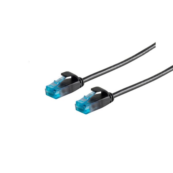 S/CONN 08-22015, 0,5 m, Cat6, U/UTP (UTP), RJ-45, RJ-45, Sort