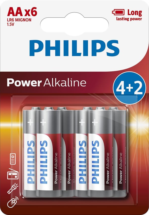 Philips Power Life AA-batterier - 4-pak