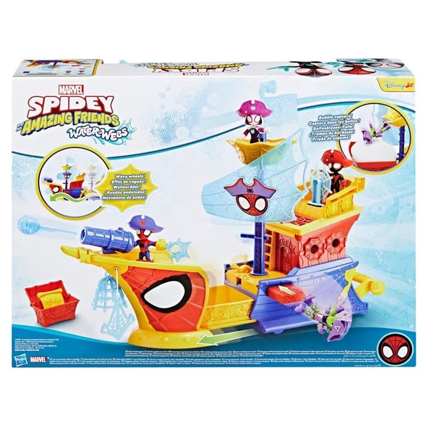 Hasbro Spidey Webs Ahoy Bubble Ship -leikkisetti, 3+