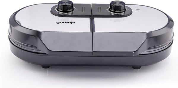 Gorenje WM1400SB, 9 våffla/våfflor, Hjärta (form), Triangel, Svart, 18 cm, Aluminium, 0,7 m
