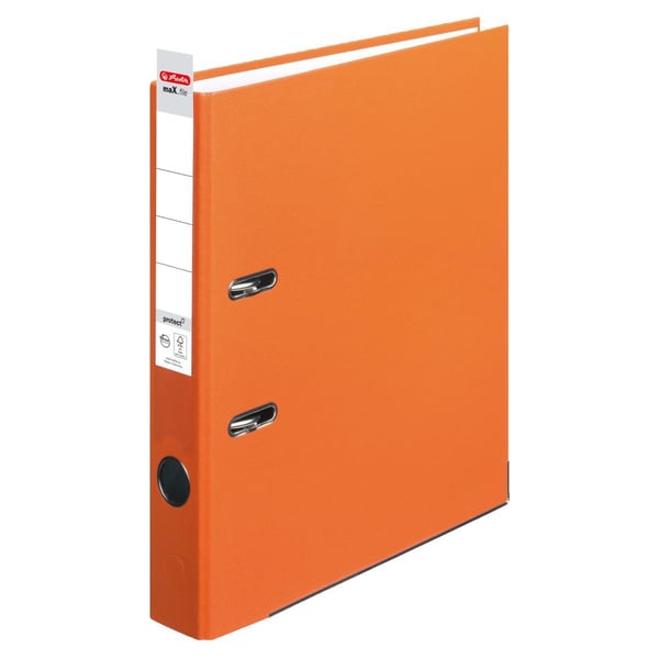 Herlitz maX.file, A4, Oppbevaring, Polypropylen (PP), Oransje, Jekk, 1 stykker