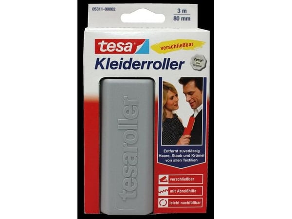 tesa pyykkitela, 3 m x 80 mm, taittomekanismilla Täytettävä pyykkitela, ripustettavassa taittolaatikossa (05311-00002-04)