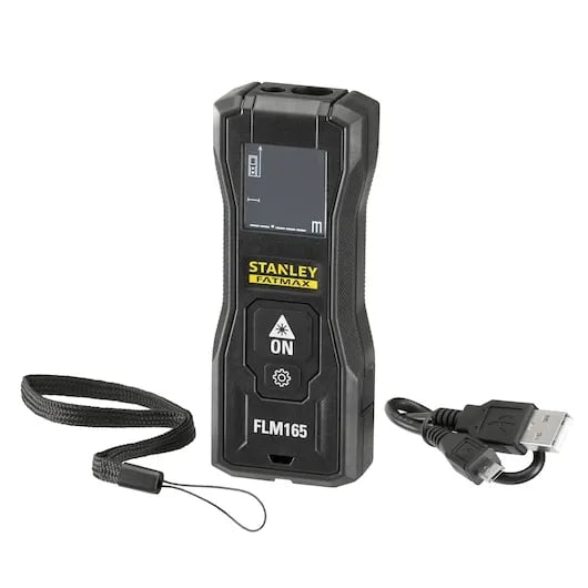 Stanley FATMAX FMHT77165-0 laseretäisyysmittari 50 m, tarkkuus 1,5 mm, musta
