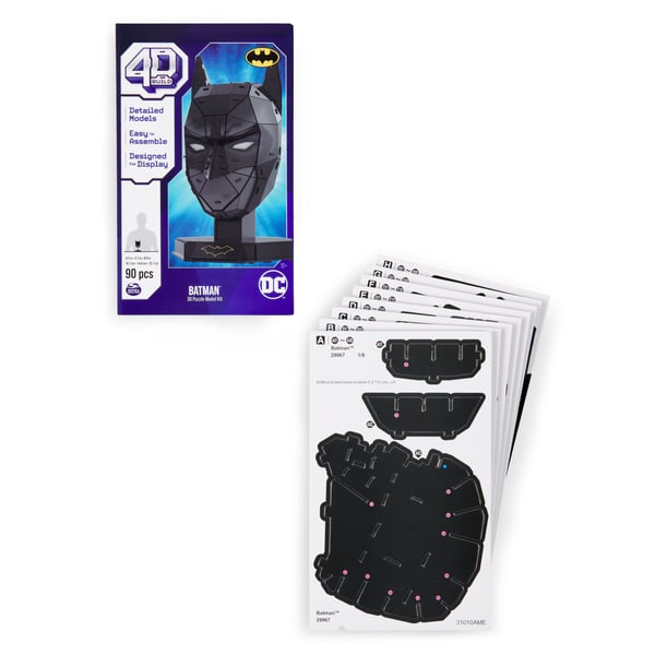 4D Build DC Batman Mask, Byggsats, 12 År, Plast, 90 styck, 327 g