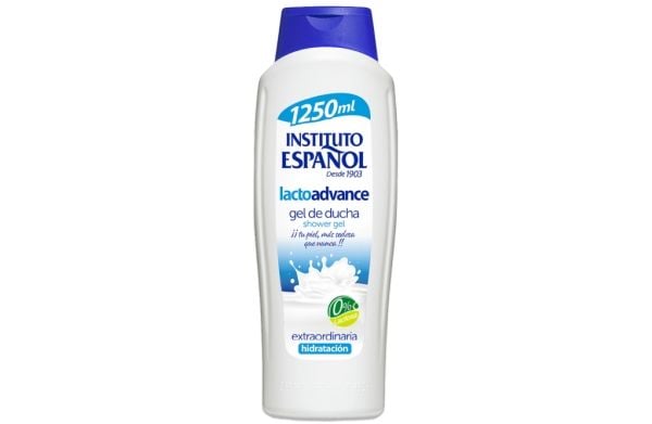 Instituto Español Lacto Advance, Voksne, Krop, 1250 ml, Flaske, Fugtende, Glattende, Aqua (vesi), Natriumlauretinsulfaatti, Dinatriumlauretinsulfos...