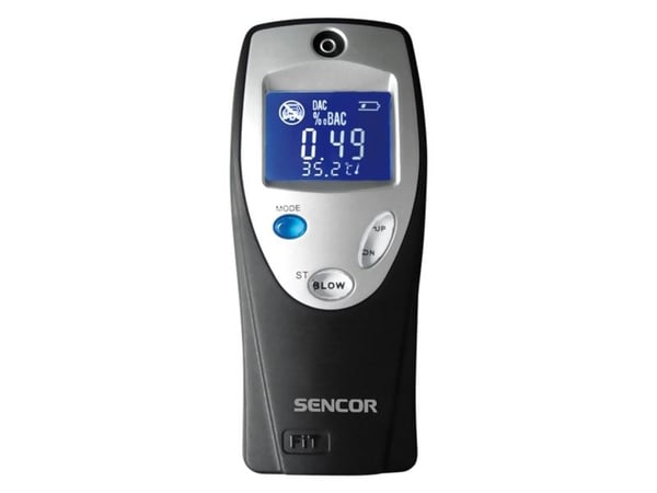 Sencor SCA BA02 - Alkoholmätare - svart/silver