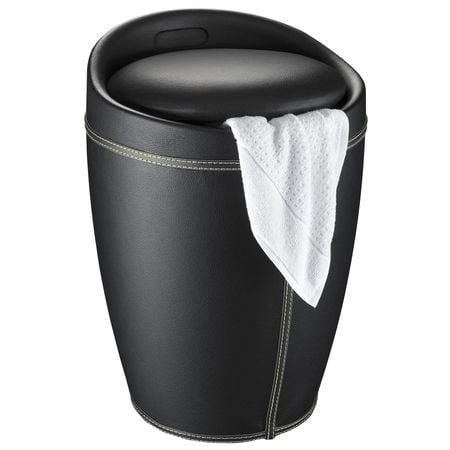 WENKO 21774100, 20 L, Pyöreä, Polyesteri, Musta, Musta, 505 mm