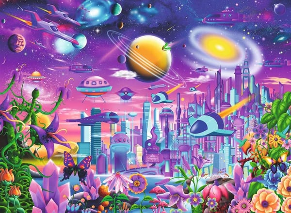 Ravensburger Cosmic City, 200 stykker, Fantasi, 8 år