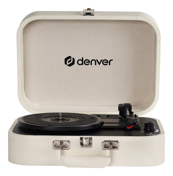 DENVER VPL-130 - Skivspelare - portabel - vit