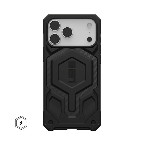 Urban Armor Gear Monarch Pro, Etui, Apple, iPhone 17 Pro Max, 17,5 cm (6.9"), Svart, Karbon