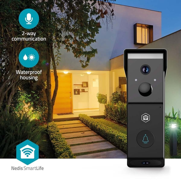 Nedis SmartLife videodörrklocka | batteri | 2x Full HD 1080p
