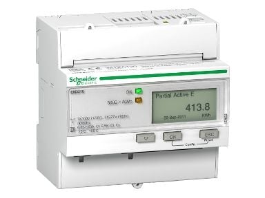 Schneider Electric iEM3210, Elektroninen, Teollinen, Valkoinen, kWh, Screw terminals, IP40