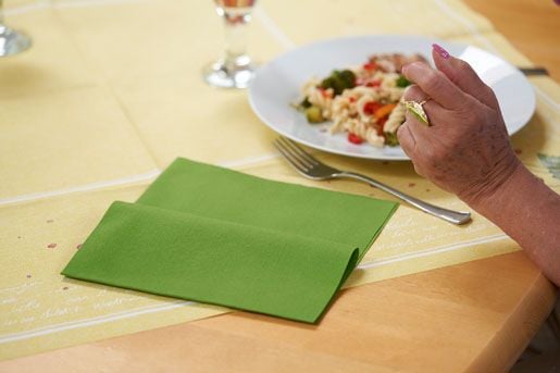 Dunilin® lautasliinat 40x40 cm Lehdenvihreä - (45 kpl/pakkaus)