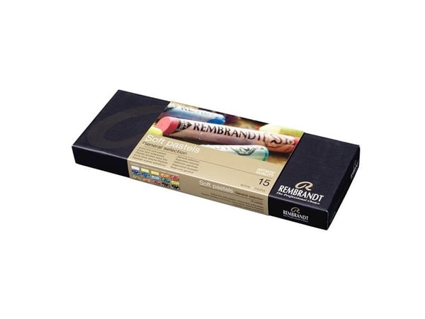 Rembrandt myk pastelsett, 15 hele pasteller
