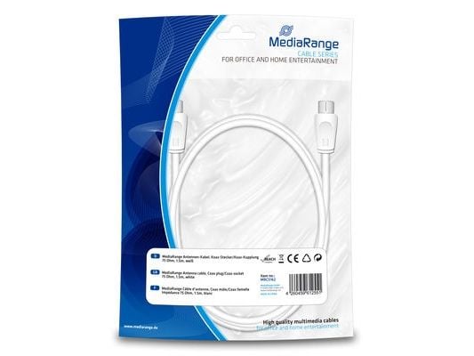 MediaRange MRCS162, Tilkoblingskabel, Hvit, 1,5 m