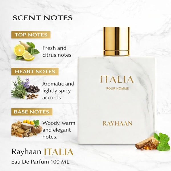 Rayhaan Italia Eau De Parfum – Unisex (100 ml)