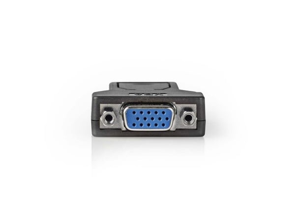 Nedis - Video adapter - DisplayPort (hann) til HD-15 (VGA) (hunn) - svart