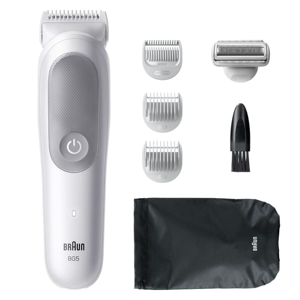 Braun Series 5 BG5550 vartalotrimmeri, 100 min käyttöaika, vedenkestävä, harmaa