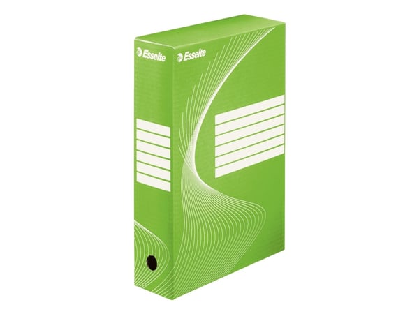 Esselte Arkistointilaatikko Vivida FSC® BOXY 80 mm, Kartonki, Vihreä, A4, A4, Maisema/Muotokuva, 80 mm