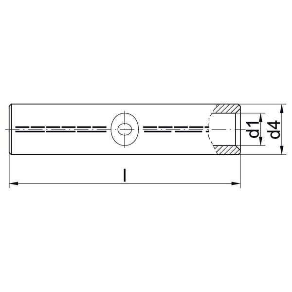 Puristusholkki AL moniytiminen 10mm²/kiinteä 16mm² 222R