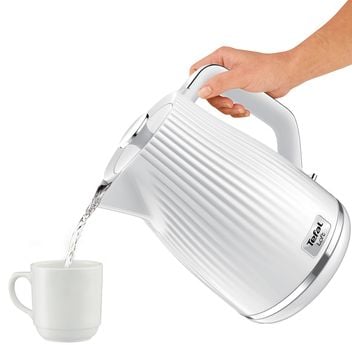 Tefal KO250130, 1,7 l, 2400 W, Hvit, Overopphetingsbeskyttelse