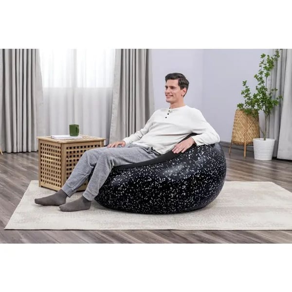 Bestway ''Inflate-A-Chair'' Oppustelig Stol 112 x 122 x 66 cm, Sort