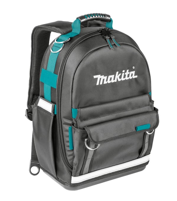 Makita E-15481 verktygsryggsäck 390 x 230 x 490 mm, svart, grå, blågrön