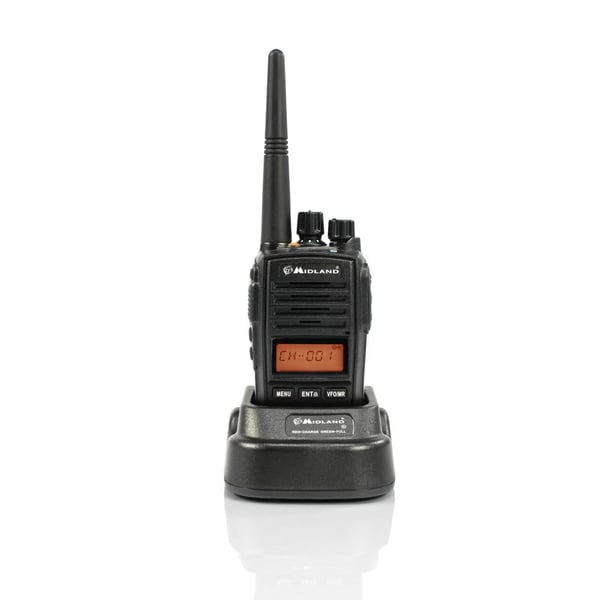 Midland G18 komradio PMR446 8 kanaler IP67, svart
