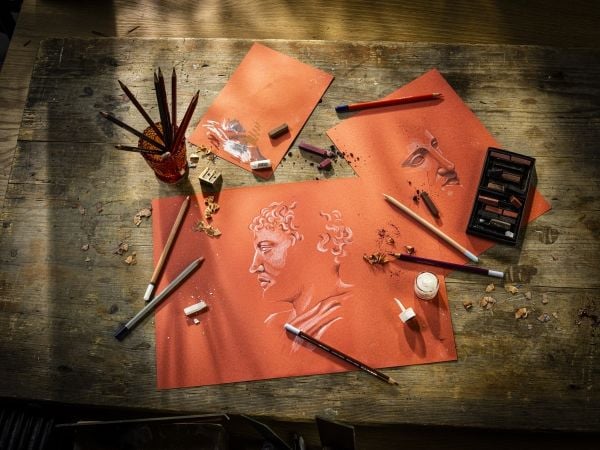 Rembrandt tonet papir Sanguine Red A4 | 21 x 29,7 cm, 180 g, 50 ark