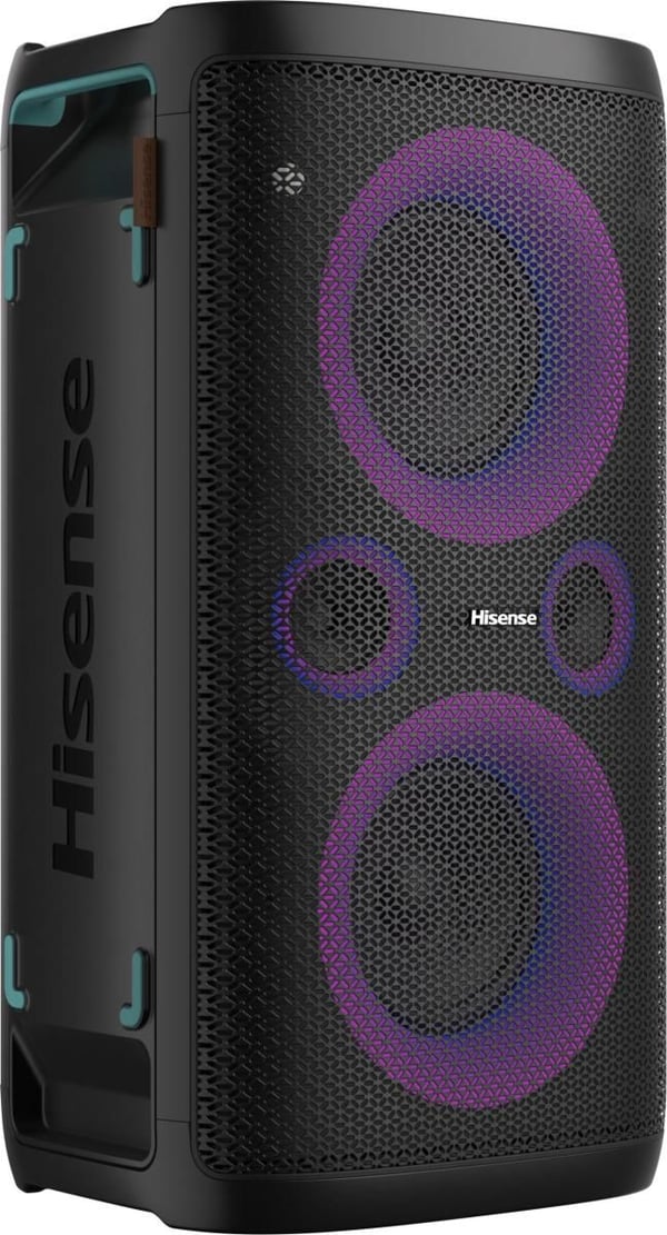 Hisense HP110, 300 W, 40 - 20000 Hz, MP3, WAV, WMA, 13,3 cm (5.25"), Vapaasti seisova PA-järjestelmä, Musta