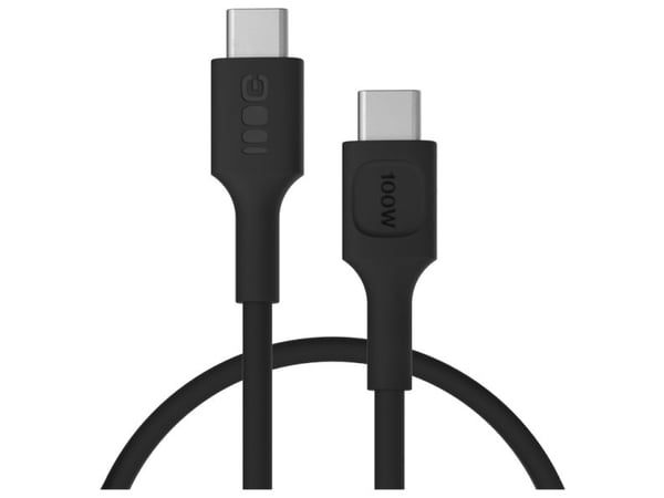 Green Cell PowerFlex - USB-kabel - USB-C (hane) till USB-C (hane) - 5 A - 30 cm - USB-strömförsörjning (100W) - panter svart