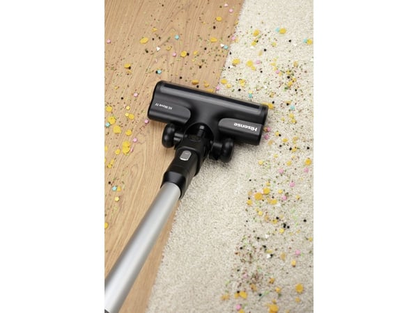 Hisense HVC6264BK, 2-in-1-sauvaimuri, pussiton, musta, 0,45 l, 13 l/s, kuivakäyttöinen
