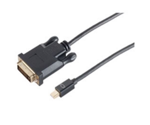 shiverpeaks BS10-55025, 1 m, Mini DisplayPort, DVI-D, Hankjønn, Hankjønn, Gull