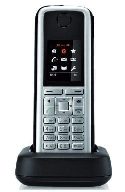 Unify OpenStage M3 - Trådløst ekstra håndsett - med Bluetooth-grensesnitt - DECT - svart, sølv