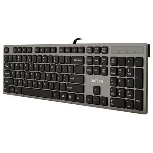 A4Tech KV-300H - Tastatur - USB - QWERTY - USA - grå, svart