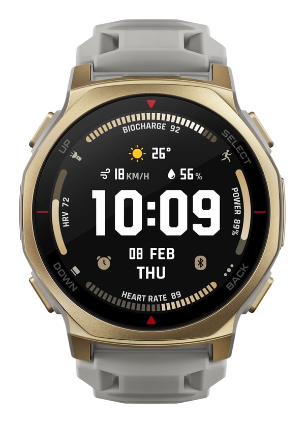 Amazfit T-Rex 3 Pro W2548GL2N älykello 44 mm AMOLED 1.32" 16 GB, Arctic Gold