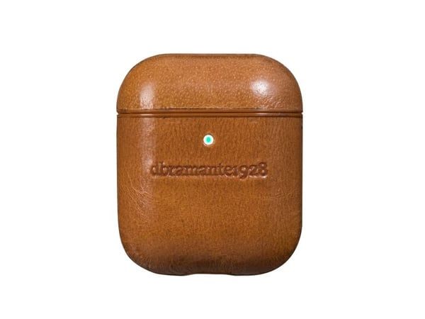 dbramante Copenhagen Nahkainen suojakotelo AirPods 1/2 ruskea