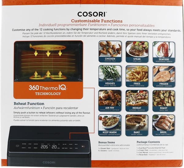 Cosori Dual Blaze Smart Air Fryer Mörkgrå - 6,4 liter