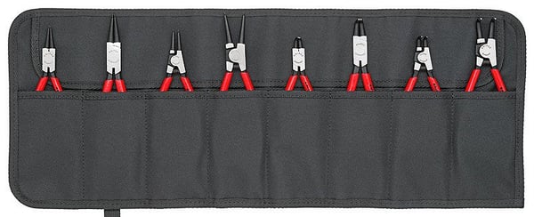 Knipex 00 19 58 V01 lukkorengaspihdisarja työkalulaukussa, 8-osainen