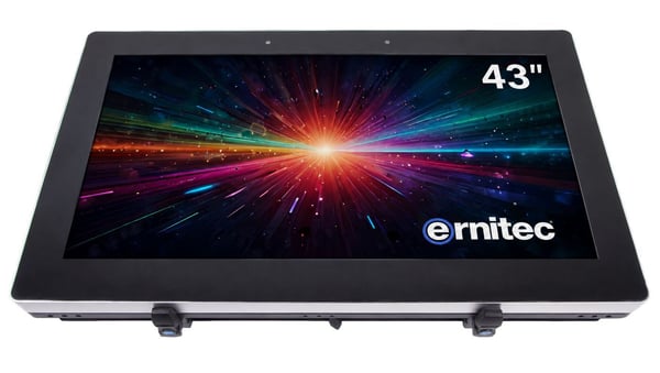 Ernitec - 43" Diagonal klass Outdoor Kiosk Series LED-bakgrundsbelyst LCD-skärm - digital skyltning - 4K UHD (2160p) 3840 x 2160 - rostfritt stål