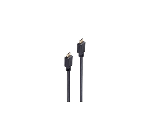 shiverpeaks BASIC-S HDMI-minikabel, C-plugg - C-plugg 3,0 m, gullbelagte kontakter, for full HD-kvalitet (4096 x (BS77473-1)