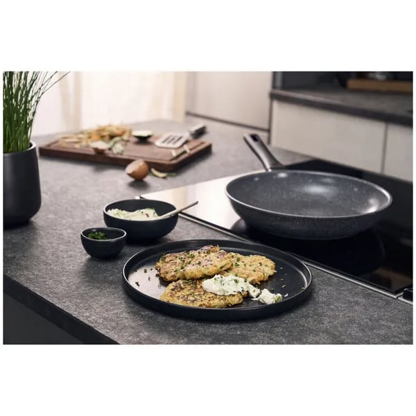 ZWILLING Terreno Plus stekpanna 24 cm, aluminium, keramisk non-stick-beläggning, grå